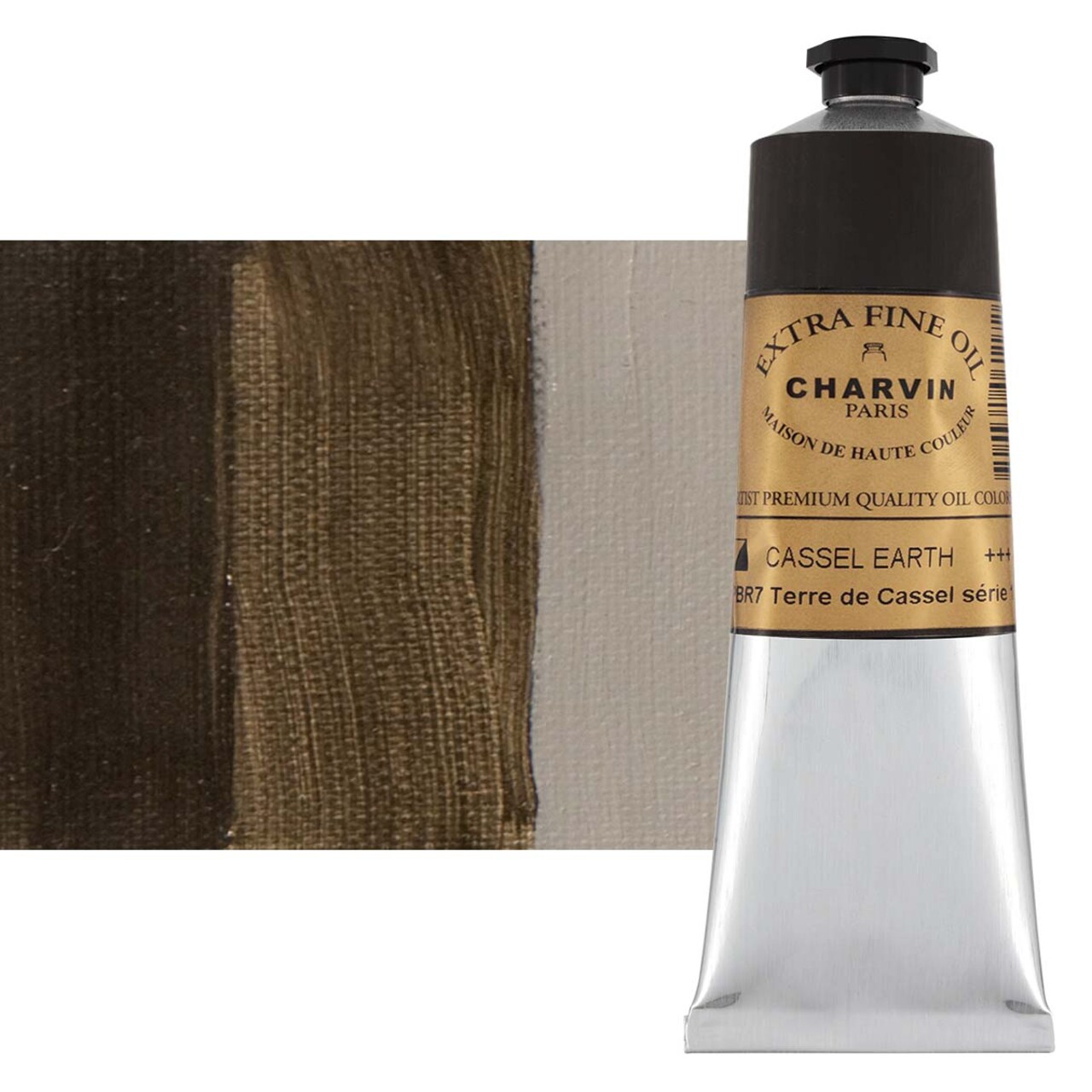 Charvin Extra Fine Oil Paint, Cassel Earth 150 ml - Triple-Milled, Rich Texture, Poppy Oil-Based, Light-Fast, Handmade, Archival Quality